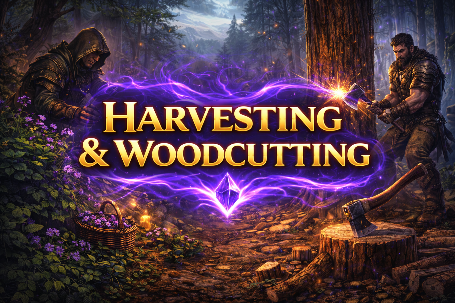 Harvesting and Wood cutting!
